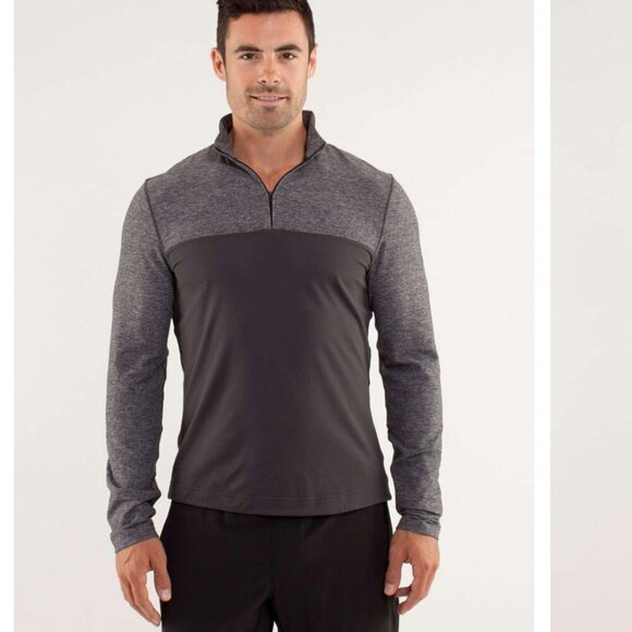 Lululemon Sprint Zip Soot / Heathered Soot - Picture 1 of 6